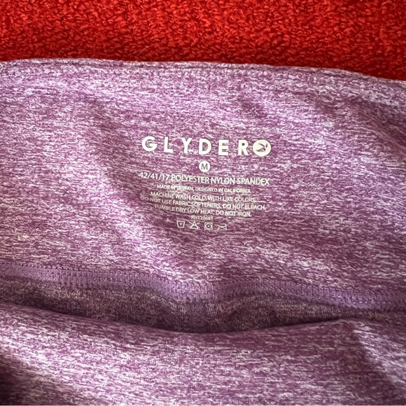 Glyder Lace Up Accent Purple Leggings - Picture 9 of 9